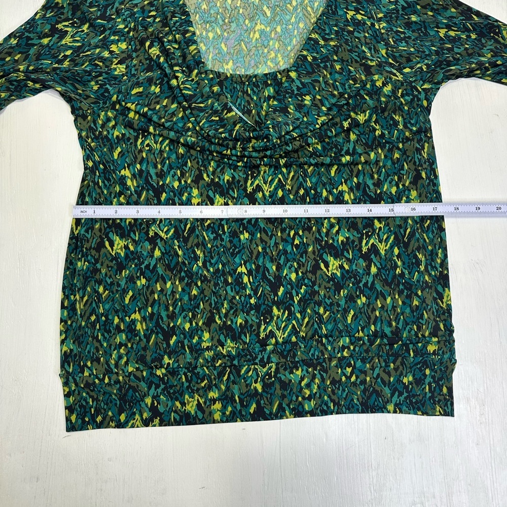 Grace Elements Women’s Medium Cowl Neck Long Sleeve Blouse Y2K Button Sleeve - Picture 3 of 8